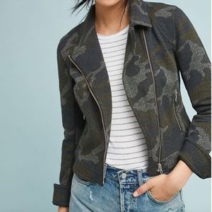 Anthropologie Camo Moto Jacket